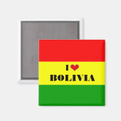 I Liebe Bolivien Magnet (Vorderseite/Rückseite)