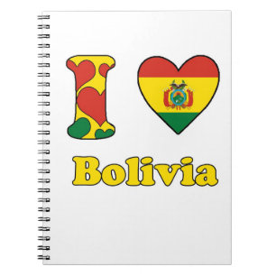 I Liebe Bolivien Notizblock