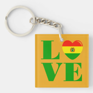 I Liebe Bolivien Schlüsselanhänger