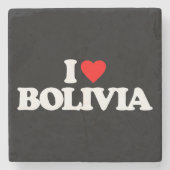 I LIEBE BOLIVIEN STEINUNTERSETZER (Vorderseite)