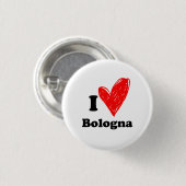 I Liebe Bologna Button (Vorne & Hinten)