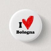I Liebe Bologna Button (Vorderseite)