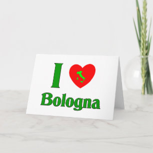 I Liebe Bologna Feiertagskarte