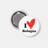 I Liebe Bologna Magnet (Vorderseite/Rückseite)