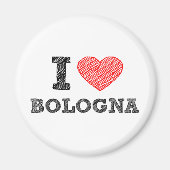 I Liebe Bologna Magnet (Vorne)