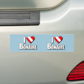 I Liebe-Bonaire-Tauchen Autoaufkleber (Auf Auto)