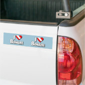 I Liebe-Bonaire-Tauchen Autoaufkleber (Auf Lkw)