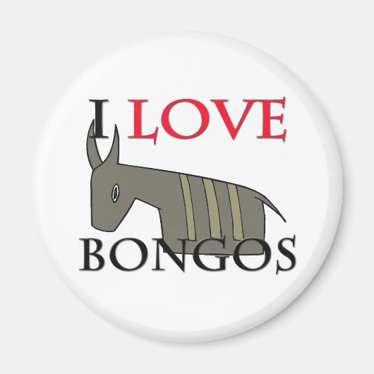 I Liebe Bongos Magnet (Vorne)