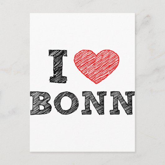 I Liebe Bonn Postkarte (Vorderseite)