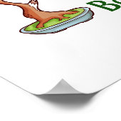 I Liebe bonsai in grünem Text schari Baum graphi Poster (Ecke)