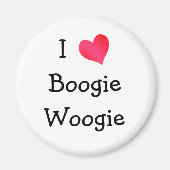 I Liebe Boogie Woogie Magnet (Vorne)