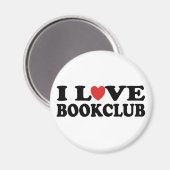 I Liebe Bookclub Magnet (Vorderseite/Rückseite)