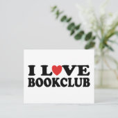 I Liebe Bookclub Postkarte (Stehend Vorderseite)