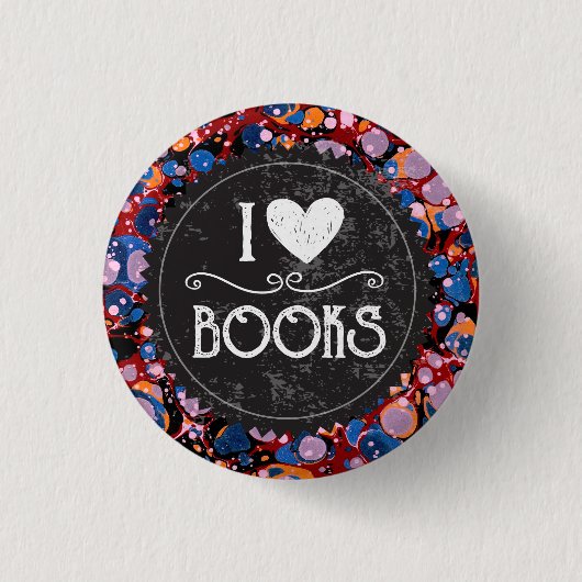 "I Liebe Books" Button (Vorderseite)