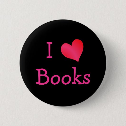 I Liebe Books Button (Vorderseite)