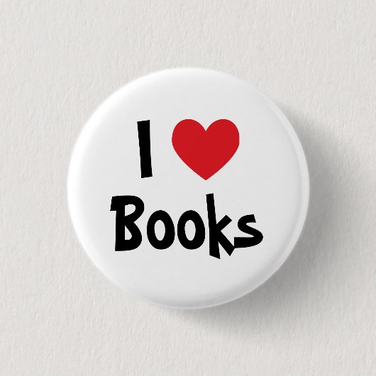 I Liebe Books Button (Vorderseite)