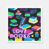 I Liebe Books farbenfroh 2 Serviette (Vorderseite)
