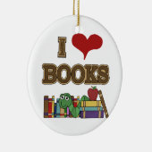 I Liebe Books Keramikornament (Rechts)