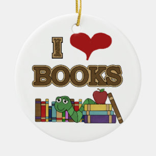 I Liebe Books Keramikornament