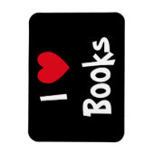 I Liebe Books Magnet (Vertikal)