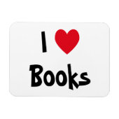 I Liebe Books Magnet (Horizontal)