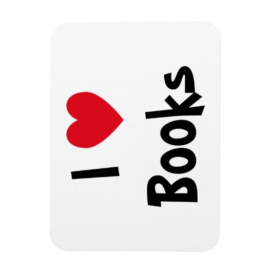 I Liebe Books Magnet (Vertikal)