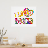 I Liebe Books Poster (Küche)