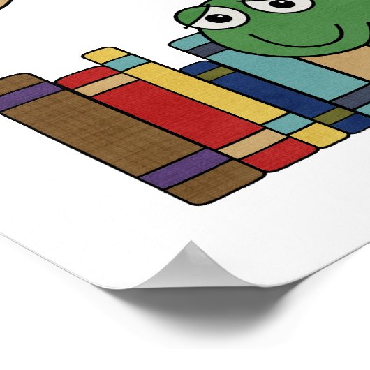 I Liebe Books Poster (Ecke)