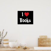 I Liebe Books Poster (Küche)