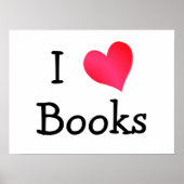 I Liebe Books Poster (Vorne)