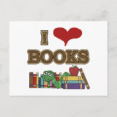 I Liebe Books Postkarte (Vorderseite)