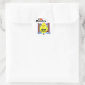 I Liebe Books Runder Aufkleber (Tasche)