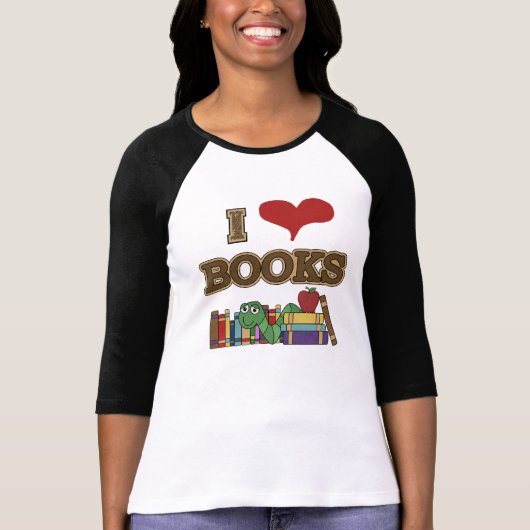 I Liebe Books T-Shirt (Vorderseite)