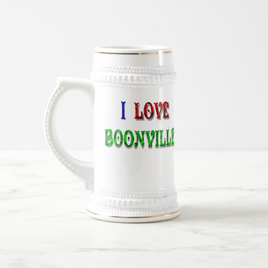 I Liebe Boonville-Tasse Bierglas (Links)