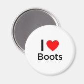 I Liebe Boots Magnet (Vorderseite/Rückseite)