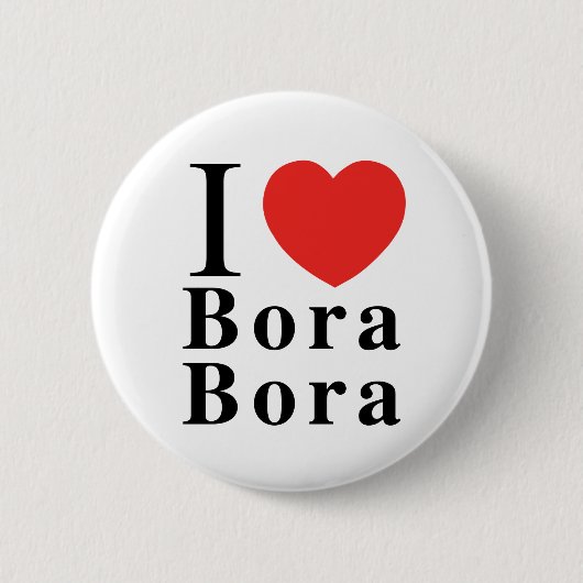 I [LIEBE] Bora Bora Knopf Button (Vorderseite)