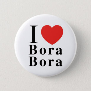 I [LIEBE] Bora Bora Knopf Button