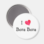 I Liebe Bora Magnet (Vorderseite/Rückseite)