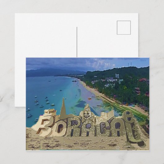I Liebe Boracay Postkarte (Vorne/Hinten)