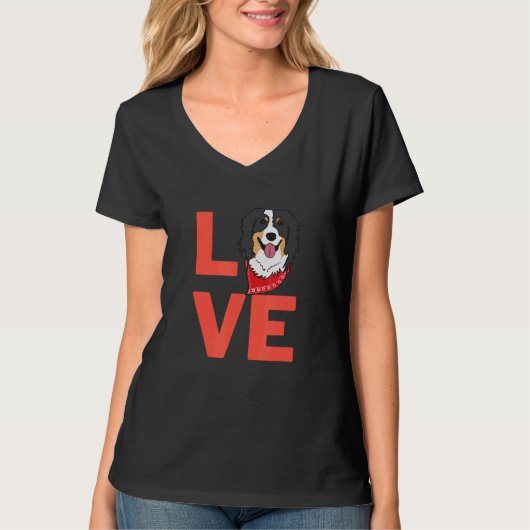 I Liebe Border Collie Hunde Besitzer und Tiere T-Shirt (Vorderseite)