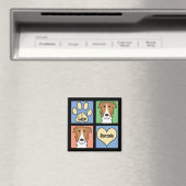 I Liebe Borzois Magnet (In Situ (Geschirrspüler))
