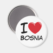 I Liebe Bosnien Magnet (Vorderseite/Rückseite)