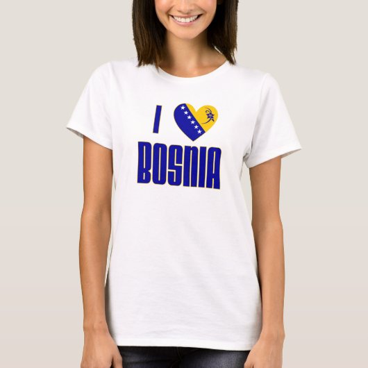 I Liebe Bosnien T-Shirt (Vorderseite)
