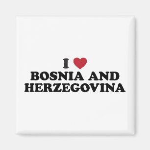 I Liebe Bosnien und Herzegowina Magnet