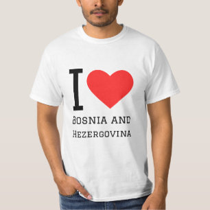 I Liebe Bosnien und Herzegowina T-Shirt