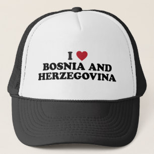 I Liebe Bosnien und Herzegowina Truckerkappe