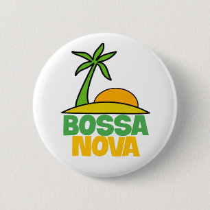 I Liebe Bossa Nova Geschenk für brasilianische Mus Button