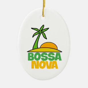 I Liebe Bossa Nova Geschenk für brasilianische Mus Keramik Ornament