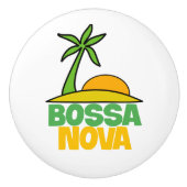 I Liebe Bossa Nova Geschenk für brasilianische Mus Keramikknauf (Vorderseite)