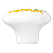 I Liebe Bossa Nova Geschenk für brasilianische Mus Keramikknauf (Seitenansicht)